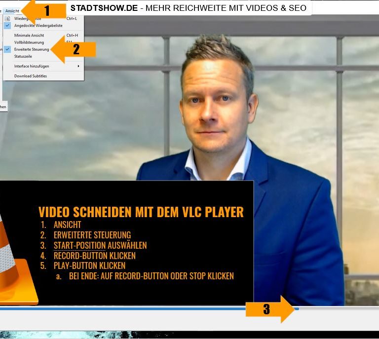 Videos schneiden mit VLC Player