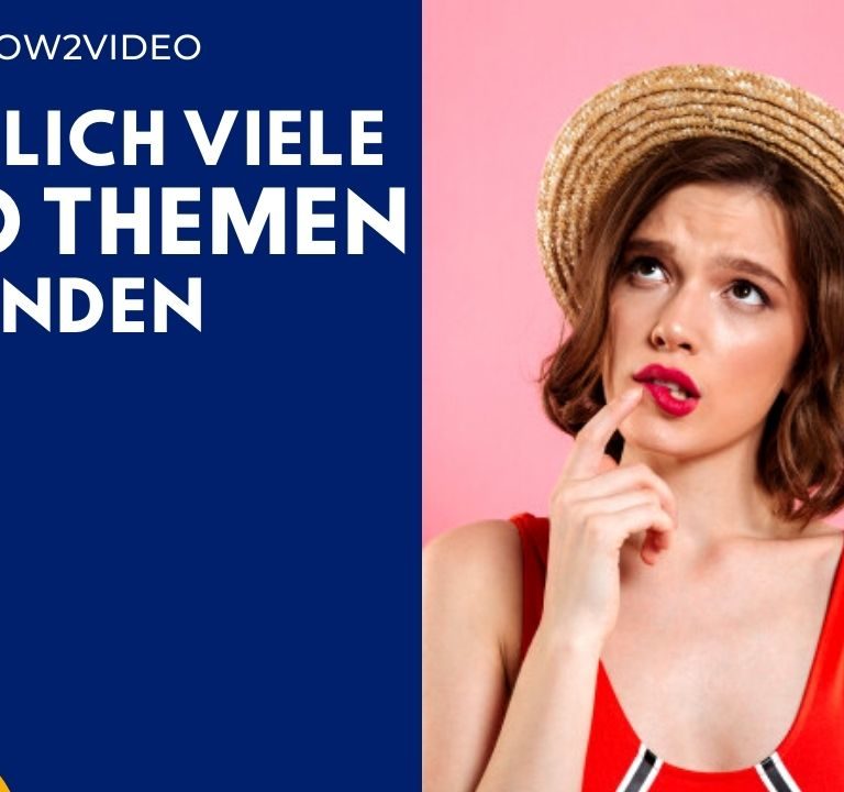 Video Ideen finden - Themen mit Ubersuggest