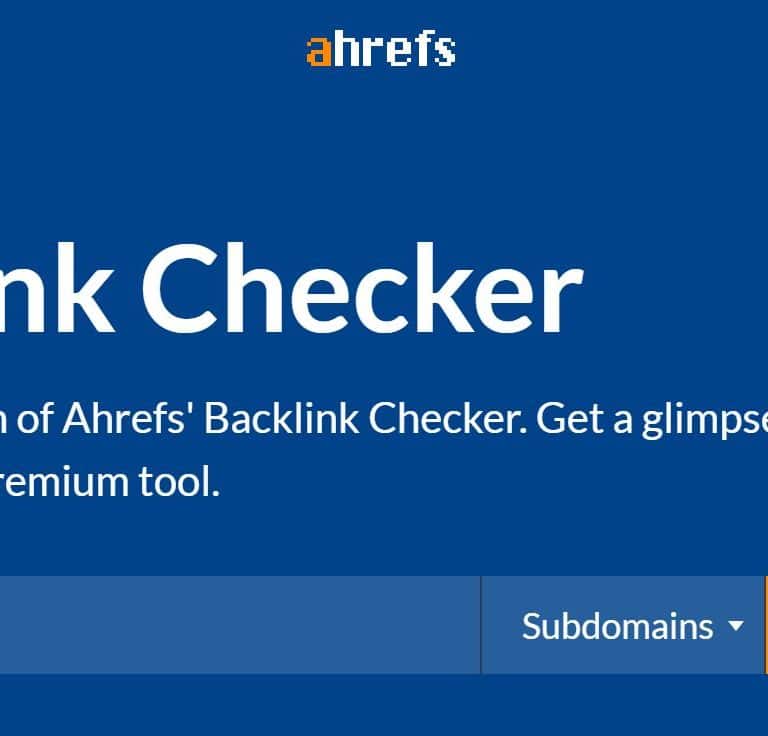 A hrefs Backlink Checker - Kostenloses SEO-Tool